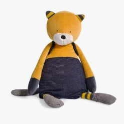 Moulin Roty Peluche Géante Chat Moutarde Lulu -Moulin Roty 666023 1 gris