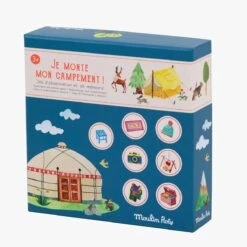 Moulin Roty Jeu De Mémoire Je Monte Mon Campement -Moulin Roty 712420 4 gris