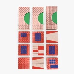 Moulin Roty Jeu De Construction En Bois Bloc Ville -Moulin Roty 720404 11 gris