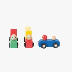 Moulin Roty Set Voiture Et Camions En Bois -Moulin Roty 720406 5 gris