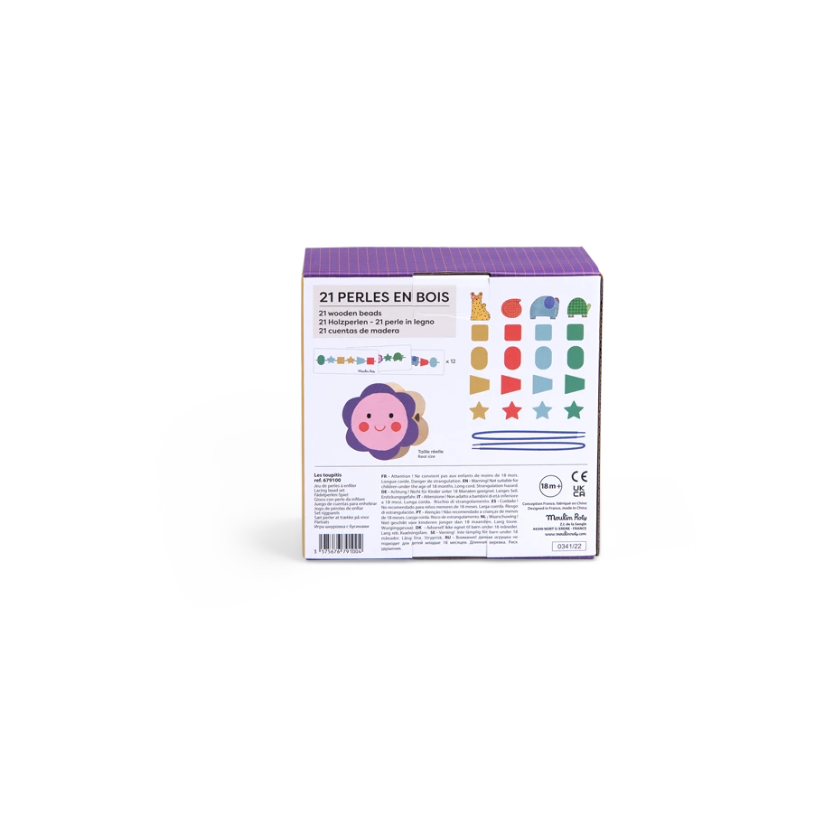 Moulin Roty Jeu De Perles En Bois à Enfiler – Image 11