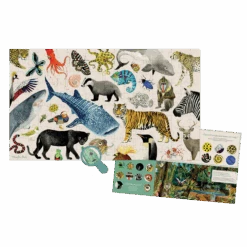 Moulin Roty Puzzle Les Animaux Du Monde 200 Pcs -Moulin Roty Puzzle Les animaux du monde 200 pcs Tout autour du monde Moulin Roty 2