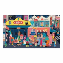 Moulin Roty Puzzle Tous Au Cinoche ! 200 Pcs -Moulin Roty Puzzle Tous au cinoche 200 pcs Les Schmouks Moulin Roty 1