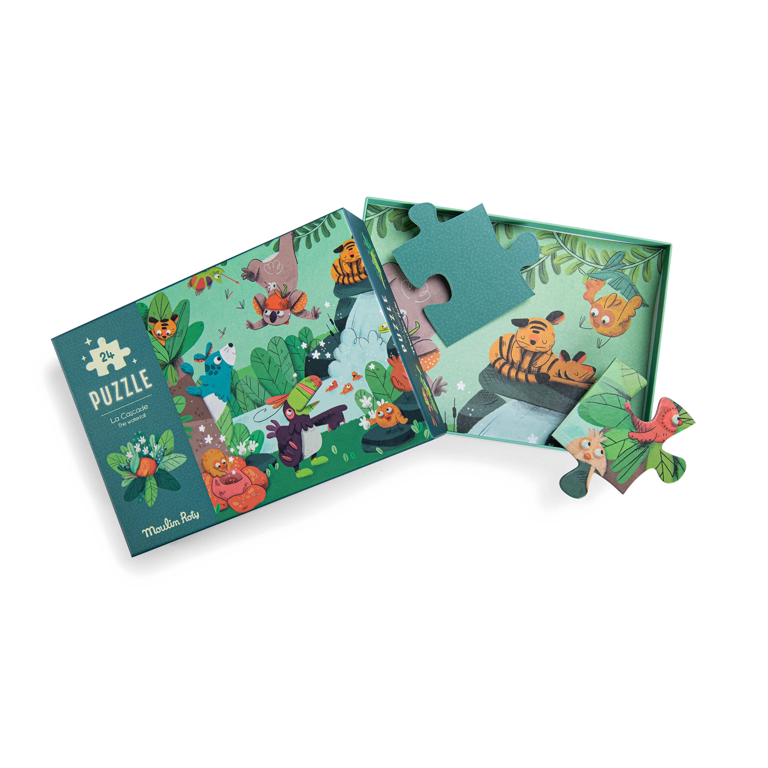 Moulin Roty Puzzle Phosphorescent La Cascade 24 Pièces – Image 3
