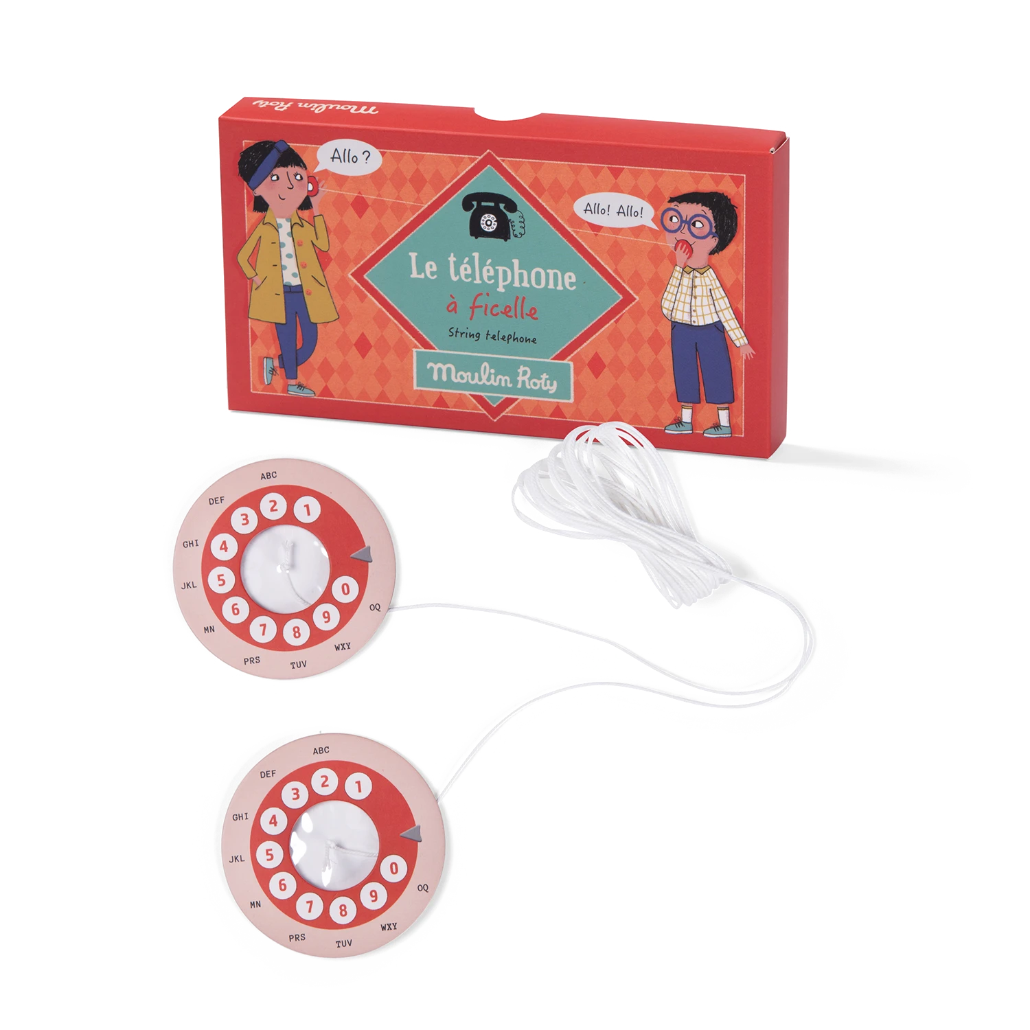 Moulin Roty Téléphone à Ficelle 4 Moulin Roty Téléphone à Ficelle – Image 2