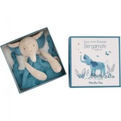 Doudou Attache-tétine Eléphant - Sous Mon Baobab - Moulin Roty -Moulin Roty moulin roty doudou attache tetine elephant sous mon baobab 5