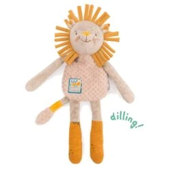 Doudou-hochet Lion - Sous Mon Baobab - Moulin Roty -Moulin Roty moulin roty doudou hochet lion sous mon baobab 3