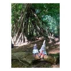 Peluche Grand Lapin Plume Après La Pluie - Moulin Roty -Moulin Roty moulin roty grand lapin plume apres la pluie 4