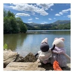 Peluche Grand Lapin Plume Après La Pluie - Moulin Roty -Moulin Roty moulin roty grand lapin plume apres la pluie 5