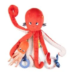 Grand Poulpe Rouge D'activités - Les Aventures De Paulie - Moulin Roty -Moulin Roty moulin roty grand poulpe rouge d activites les aventures de paulie 2