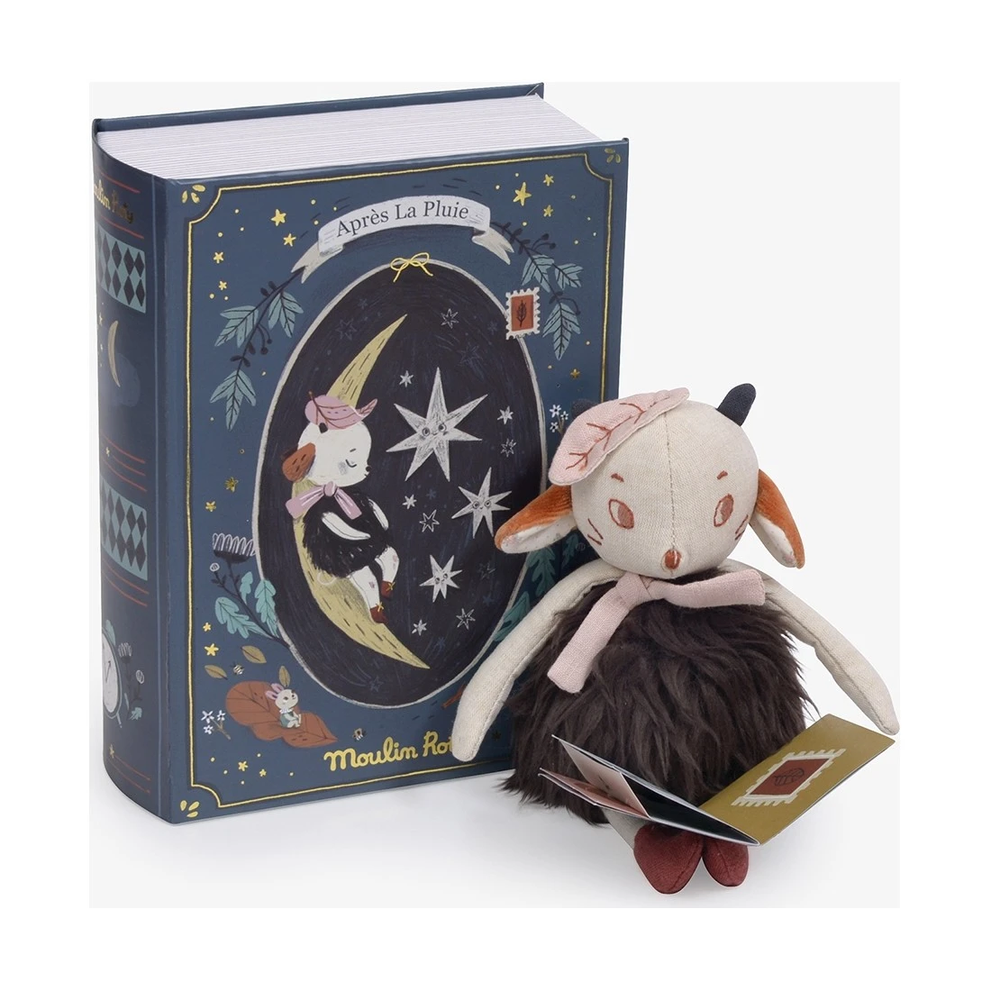 Livre Bonne Nuit Coffret Avec Peluche Après La Pluie - Moulin Roty 5 Livre Bonne Nuit Coffret Avec Peluche Après La Pluie - Moulin Roty – Image 3