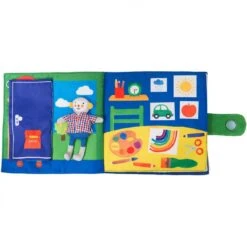 Livre Tissu Ma Journée - Les Popipop - Moulin Roty -Moulin Roty moulin roty livre tissu ma journee les popipop 5