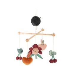 Mobile Musical Pour Bébé - Pommes Des Bois - Moulin Roty