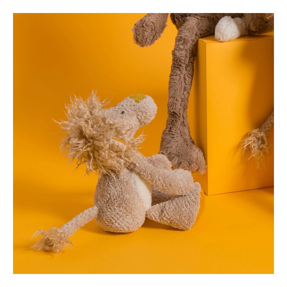 Peluche Petit Lion Les Baba Bou - Moulin Roty 5 Peluche Petit Lion Les Baba Bou - Moulin Roty – Image 3