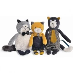 Petit Chat Gris Clair Fernand Les Moustaches - Moulin Roty