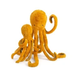 Petite Peluche Poulpe Jaune Tout Autour Du Monde - Moulin Roty -Moulin Roty moulin roty petite peluche poulpe jaune tout autour du monde 3