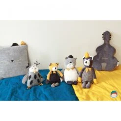 Peluche Chat Gris Alphonse "Les Moustaches" - Moulin Roty