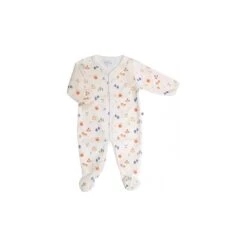 Pyjama En Velours Cueillette 1 Mois - Pomme Des Bois - Moulin Roty