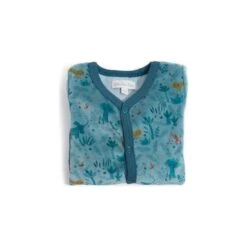 Pyjama 3 Mois Velours Bleu Nuit Sous Mon Baobab - Moulin Roty -Moulin Roty moulin roty pyjama 3 mois velours bleu nuit sous mon baobab 3